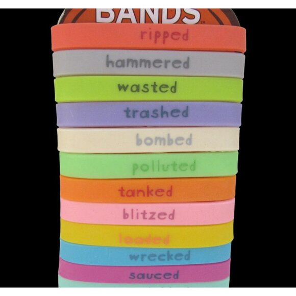 New Colorful Rubber Beer Bands for Bottle or Cans 12 in Pack - Picture 3 of 7